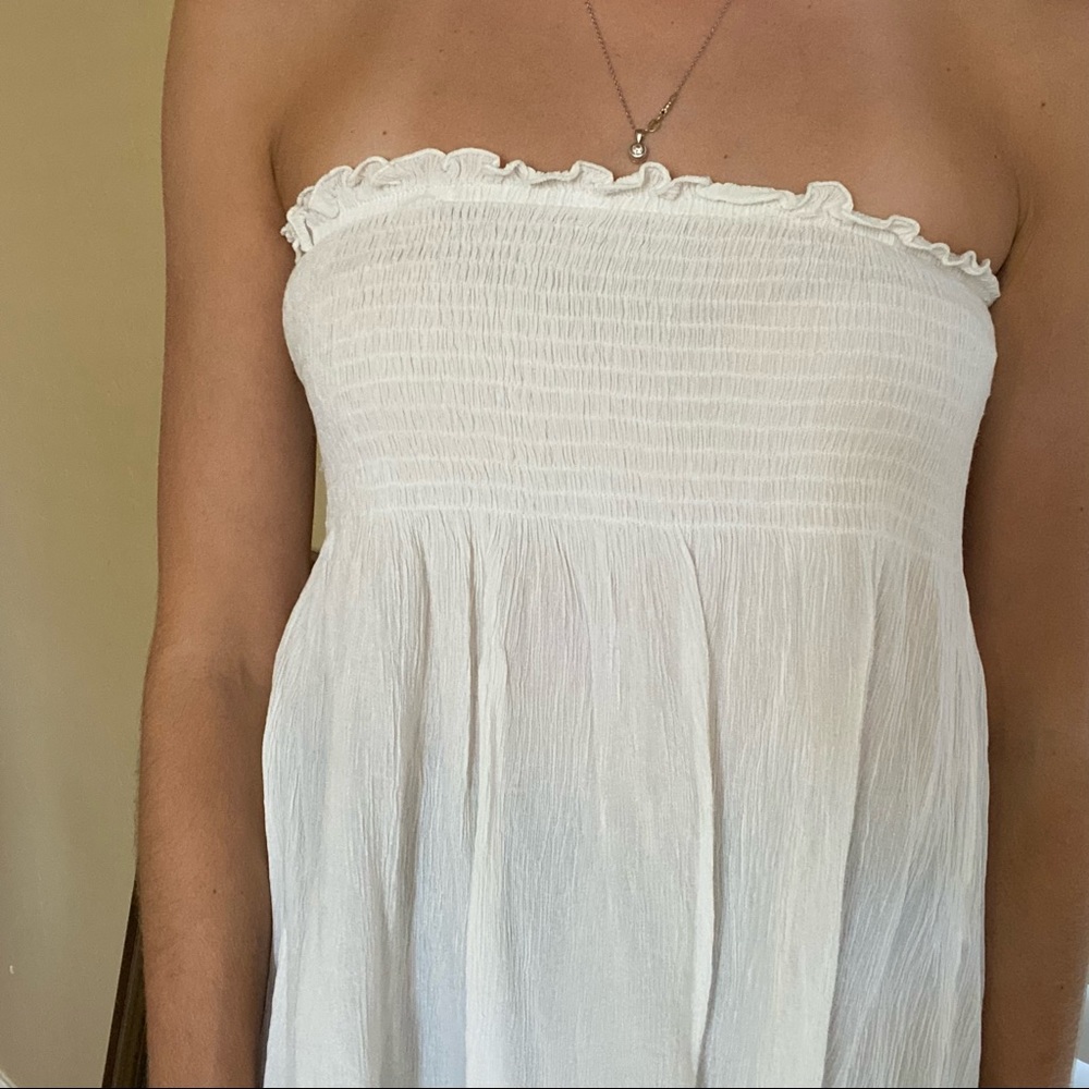 White Zara strapless top. Size S - Picture 6 of 6